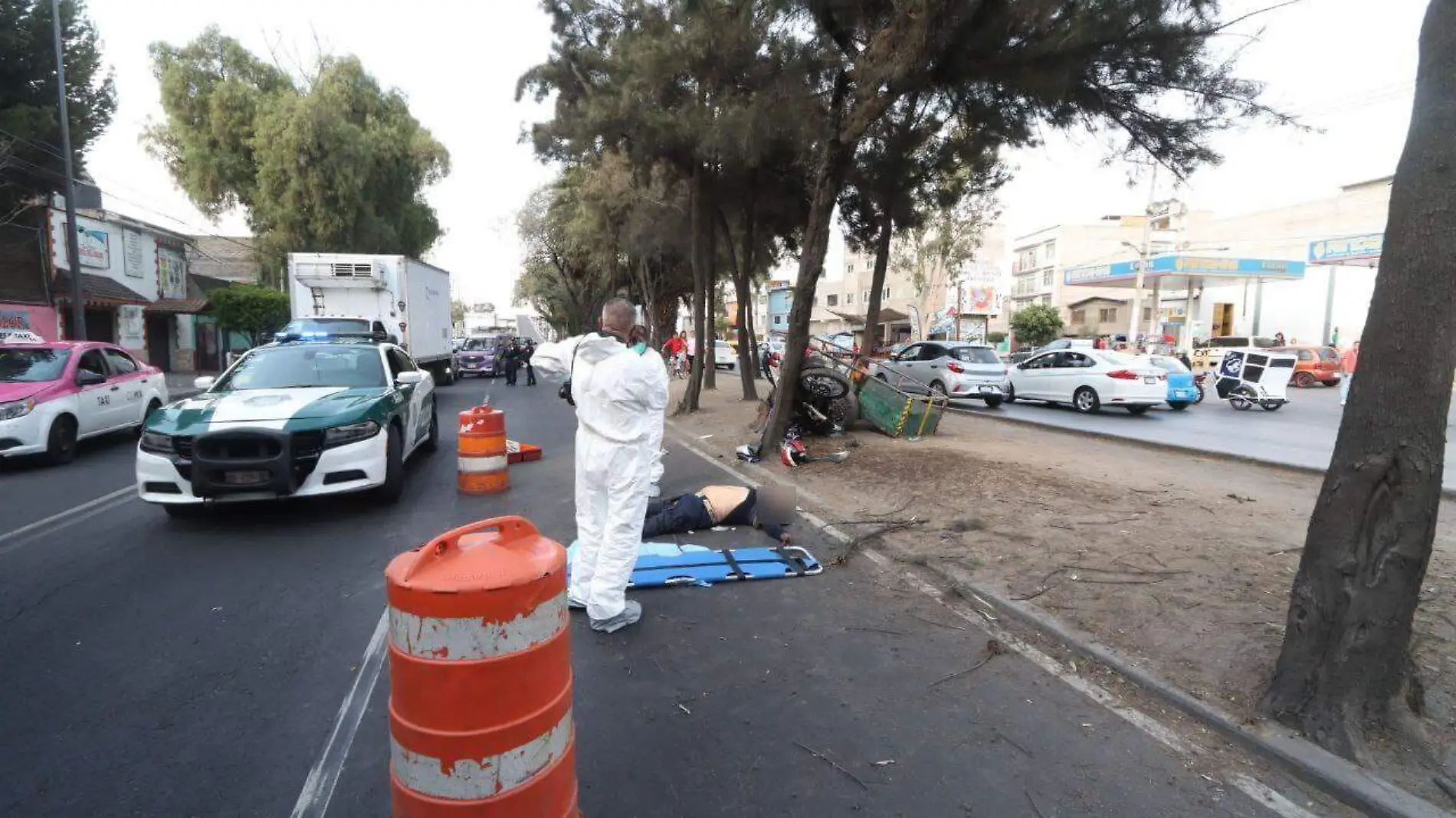 Motociclista muerto en Iztacalco 